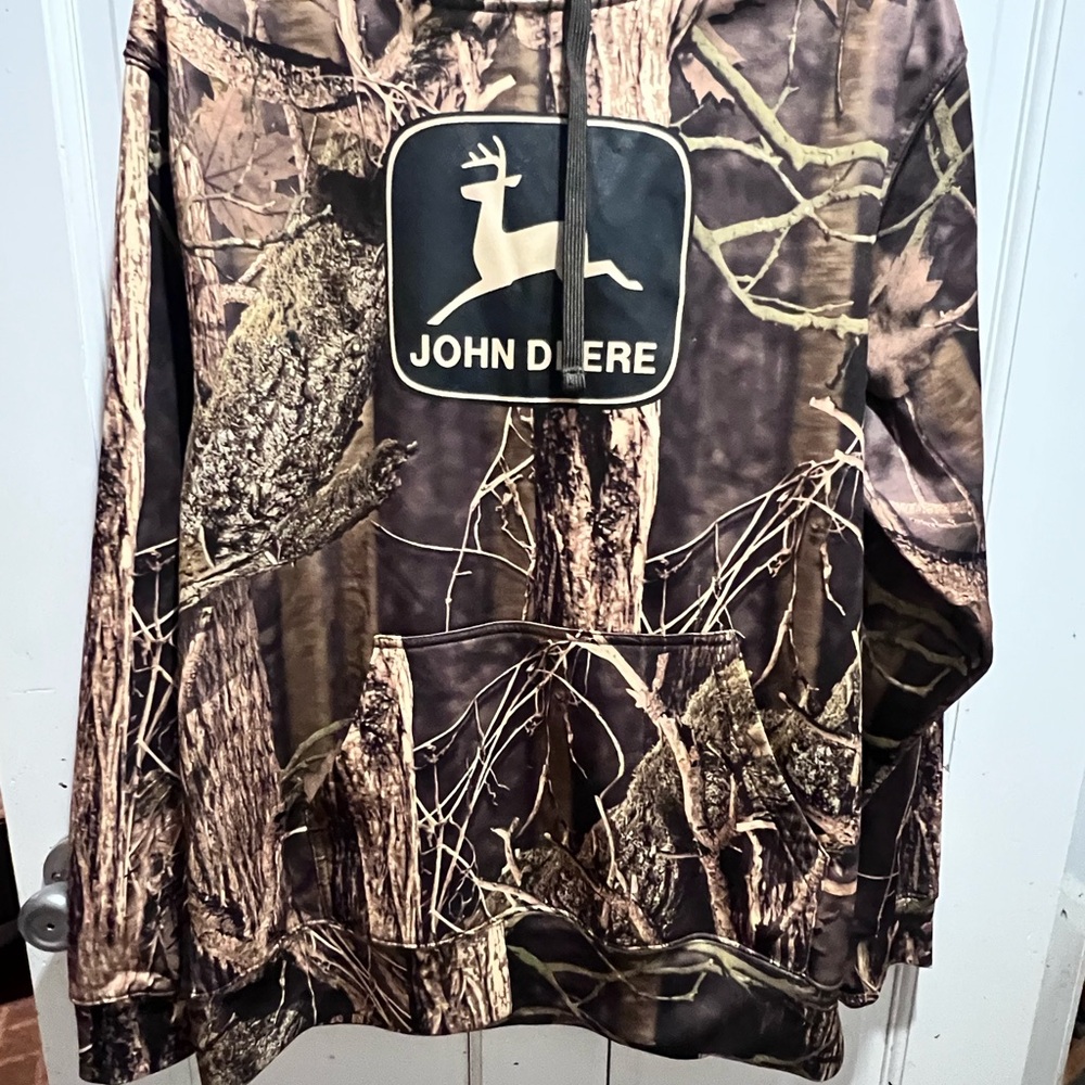 John Deere Green and Brown Logo Jacket
